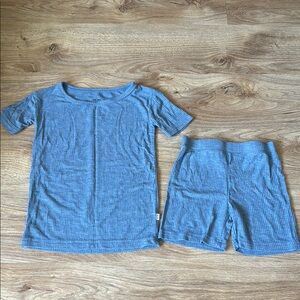 Little Sleepies Blue Ribbed Set Size 3T